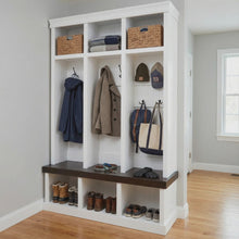 Load and play video in Gallery viewer, 3 Cubby with 3 divisions mud Locker for entranceway
